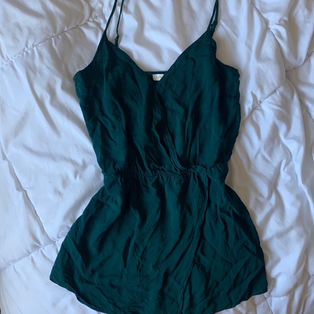 La Hearts teal romper